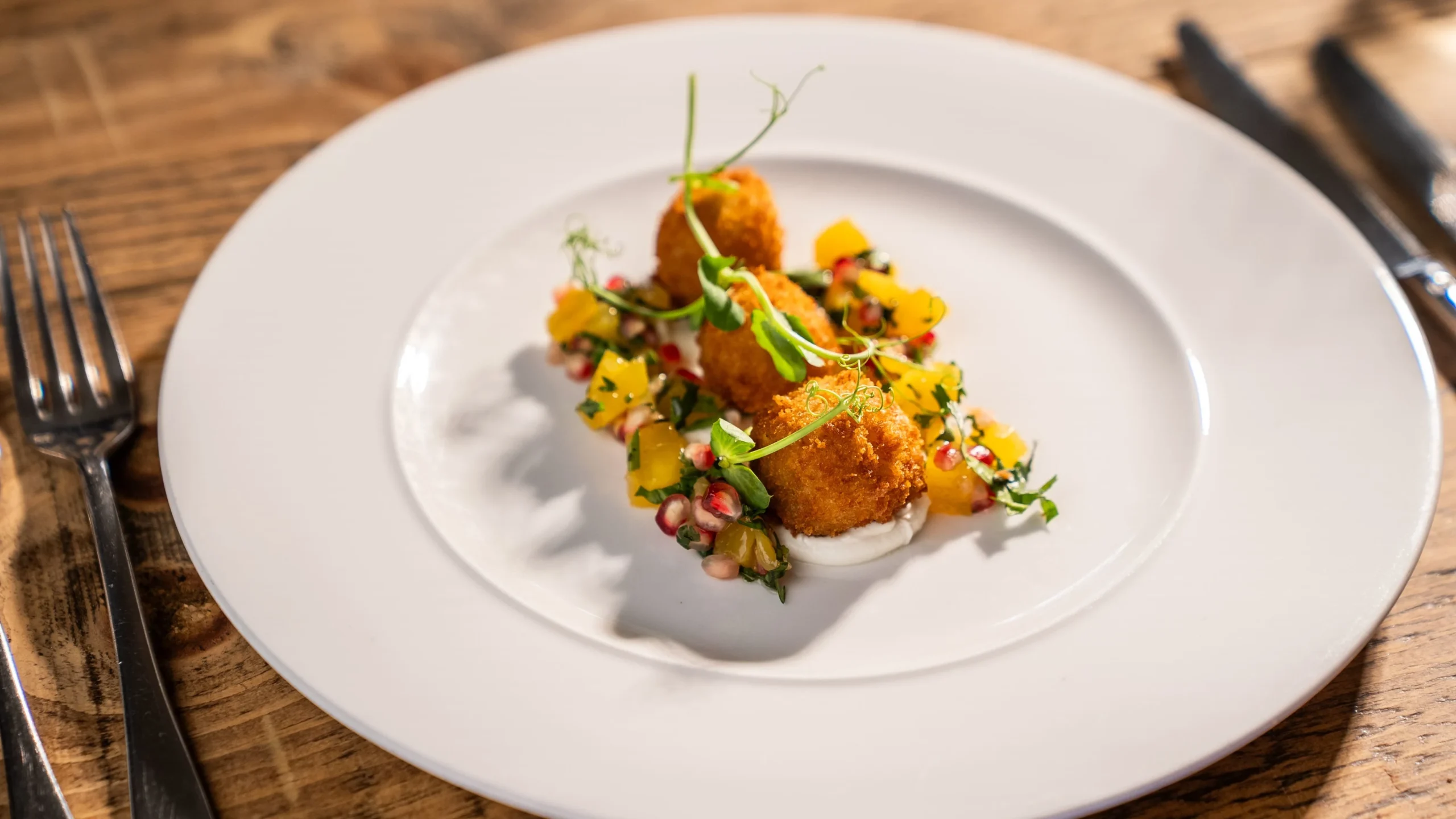 Plated lunch dish