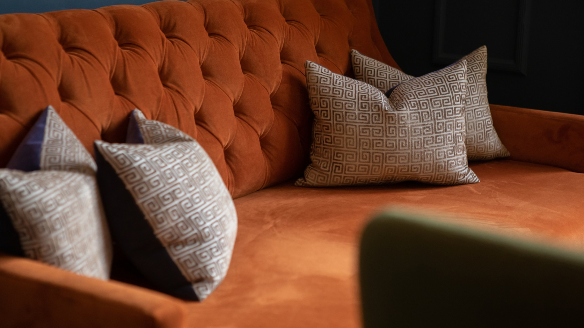 Sofa with cushions