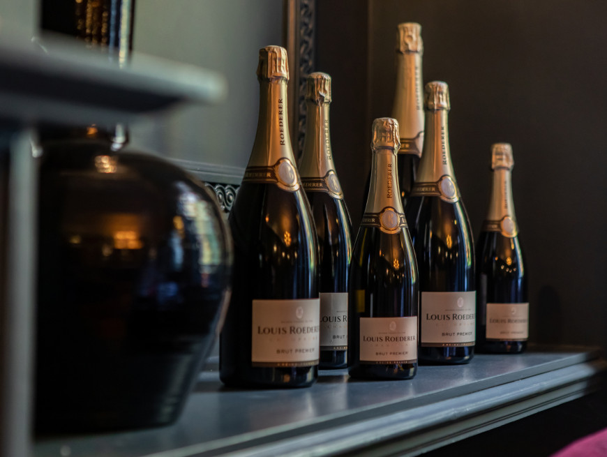 Champagne bottles